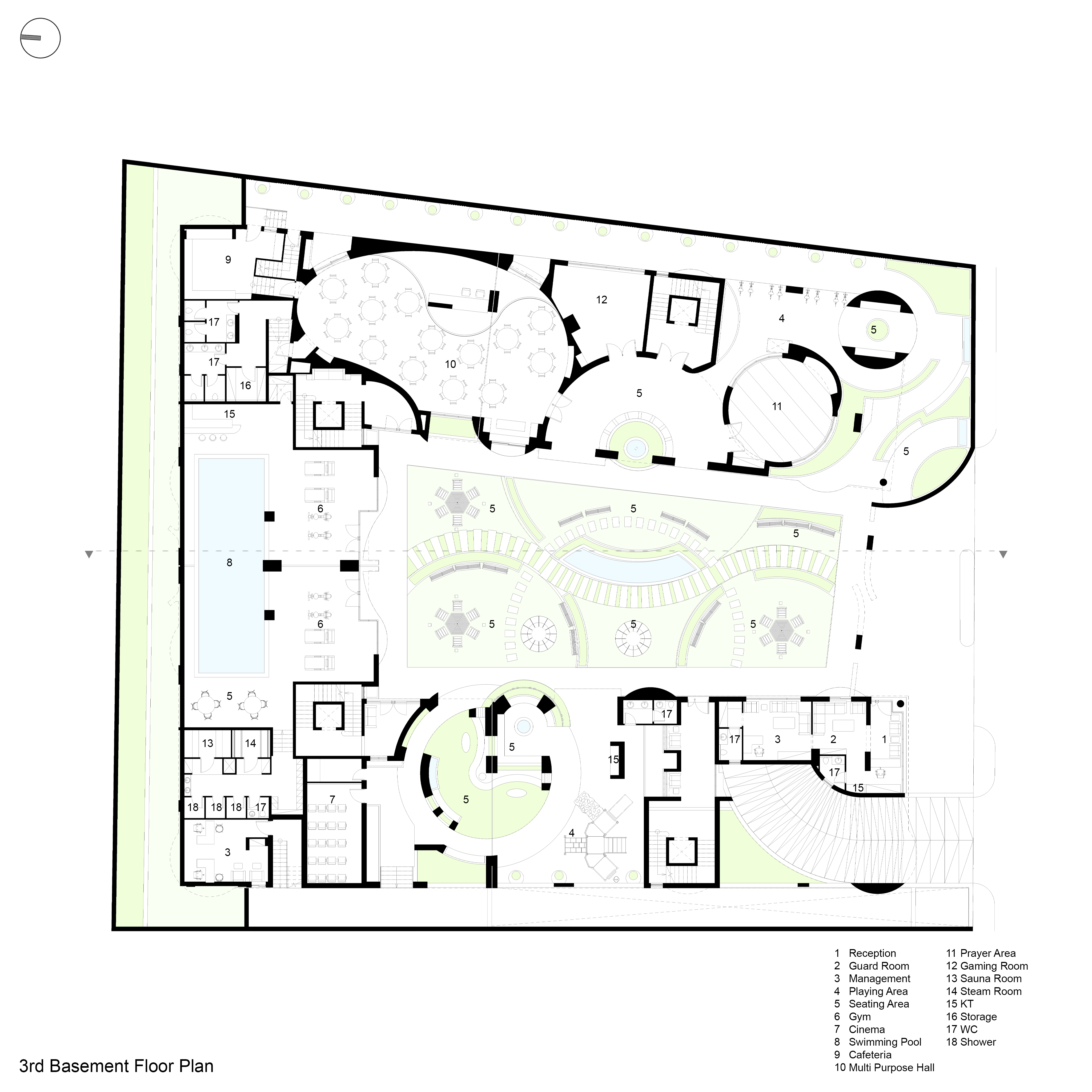3rd Basement Floor Plan 